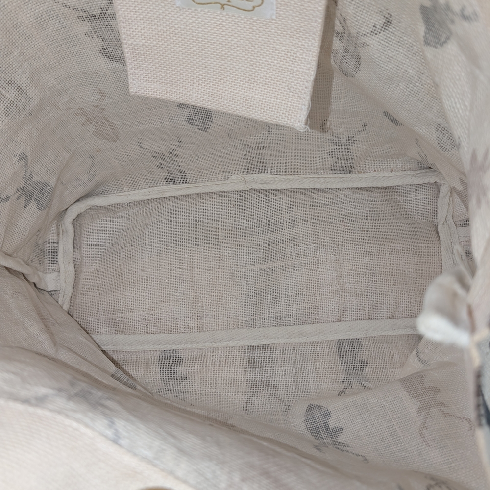 Mud Pie Cream and Brown Deer Print Shoulder Bag - Picture 3 of 3